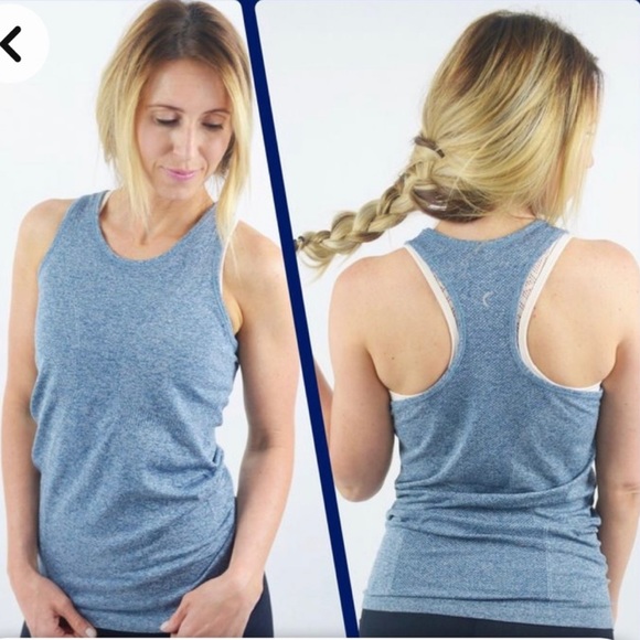 Zyia Blue Copper Charged Racerback Tank size XS - Picture 4 of 7